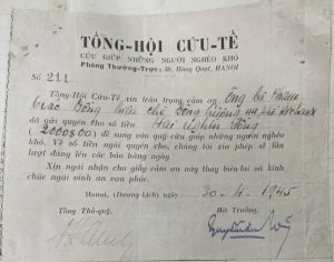 6. Phiếu ủng hộ cứu tế_30.04.1945