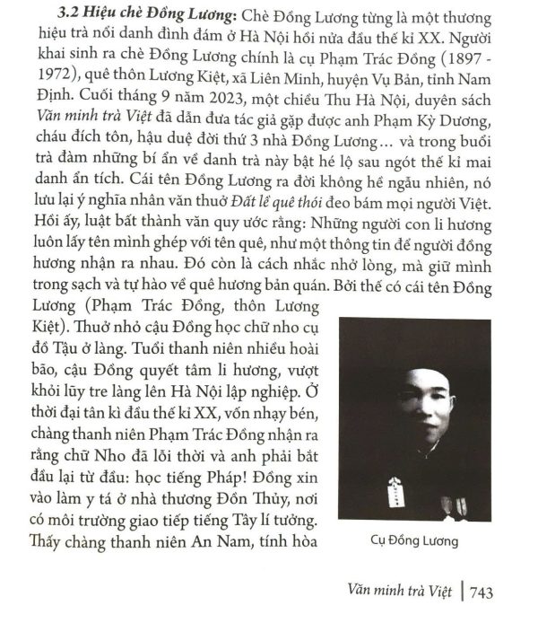 Trích sách "Văn minh trà Việt" của tác giả Trịnh Quang Dũng