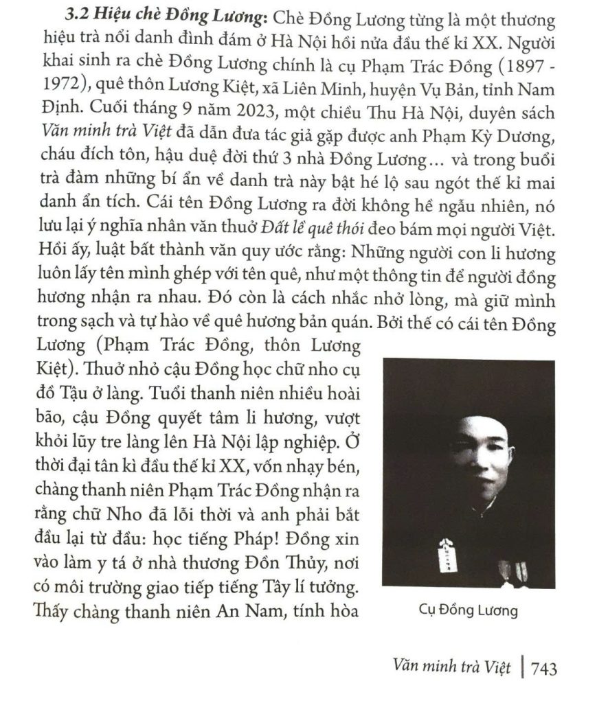 Trích sách "Văn minh trà Việt" của tác giả Trịnh Quang Dũng